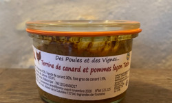 Des Poules et des Vignes à Bourgueil - Terrine de canard et  pommes façon Tatin