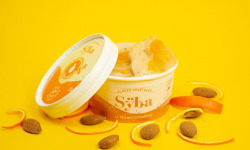 Sÿba - Glaces végétales - 120ml - Glace Amande Fleur d'Oranger, Coulis d'Abricot