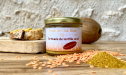 Ferme du Chat Blanc - Tartinable de Lentilles Corail - Curry et Lait de Coco - 15cl