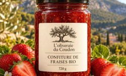 L'OLIVERAIE DU COUDON - CONFITURE DE FRAISES BIO ## 720GR ##