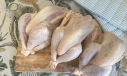 Ferme des Gravelines - Poulet entier fermier BIO 1,8kg – Lot de 3