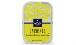 La Perle des Dieux - Sardines citronnées au naturel BIO - lot de 4 boîtes