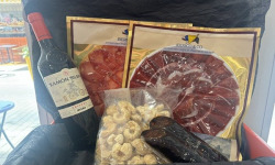 IBERICO & CO - Kit Apéro Premium - Charcuterie ibérique bellota & Vin rouge