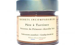 Secrets Incomparables - Pâte à Tartiner Noisette du Piémont IGP Chocolat Lait 100g