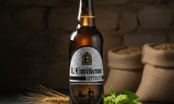 Bière L’Eurélienne – Brasserie de Chandres - BIERE STOUT L'Eurélienne 75CL