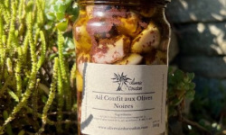 L’Oliveraie du Coudon - Ail Confit aux Olives Noires  345gr