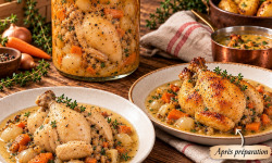 L'OLIVERAIE DU COUDON - COQUELET ENTIER ET SON FARCI AUX GIROLLES  pot 820G