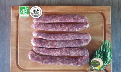 Ferme GAEC Côte Pardin - [Précommande] 12 Saucisses de Bœuf BIO Race Aubrac – 860 g - BARBECUE