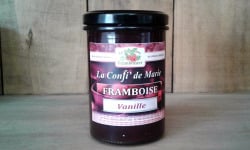 Le Domaine du Framboisier - Confiture allégée en sucre Framboise et Vanille 250g