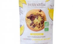 Pierre & Tim Cookies - Kit préparation certifié bio cookies chocolat au lait