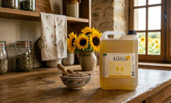 Huilerie d'Auron - Huile vierge de tournesol Oléique BIO - Origine France - 5L