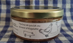 Ferme du Groin à L’Airbe - Terrine de poulet au piment d'Espelette 180g
