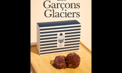 Les Garçons Glaciers - Lot de 8 Goûter framboise passion/chocolat noir