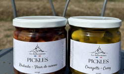 Ferme Saint Joseph - Pack Pickles Courgette Curry et Rhubarbe Fleur de Sureau