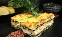 Thierry Salas, fumage artisanal - Lasagnes truite fumée, épinard et scamorzza