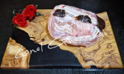 Boucherie Charcuterie Traiteur Lionel Ghérardi - Rôti Cuisse de Dinde Lard/Pruneau - 1200g