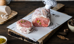 Maison BAYLE - Champions du Monde de boucherie 2016 - Rôti de chapon farci morilles et pistaches 1.2kg - Roti festif - fêtes - Noël