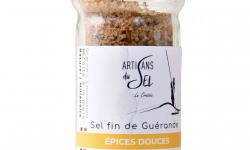 Artisans du Sel - Sel fin de Guérande aux Épices Douces – Moulin Rechargeable 80g – Artisans du Sel
