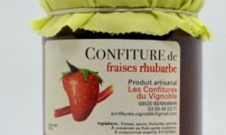 Maison Schmid - Confiture Fraises Rhubarbe - Les Confitures du Vignoble