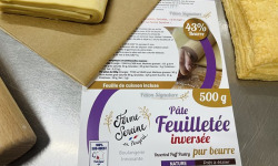 Ferme Sereine en Périgord - Pâte Feuilletée Inversée - LOT de 5 Pâtons 500g (3 kg) - Pur Beurre (43%)