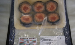 Bassilour Gourmet - Sushis à la truite fumée riz à l'ail noir