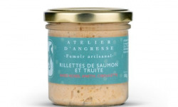 Atelier d'Angresse – Fumoir Artisanal - Rillettes fraiches de saumon et truite aux baies roses et fines herbes