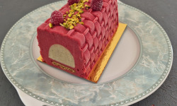 Le Jardinier Glacier - Bûche framboise/Pistache  6-8 pers / 750ML