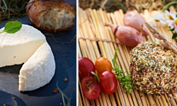 Chèvrerie de Ker Anna - Duo crottin frais et crottin saveurs du jardin