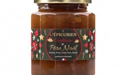 L'Epicurien - Confiture Père Noël - Gourmandise aux Fruits Secs et aux Epices - 320g