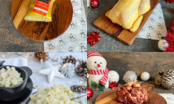 Maison Lascours - Menu Festif Poularde farcie Foie Gras - 6 Personnes