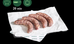 Nemrod - Saucisses de Sanglier au Poivre de Kampot (Par 4) (130g/pièce - 520g/colis)