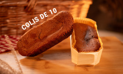 Maison Savary - Fondant au chocolat 300gr Format Bois - Colis de 10 unités