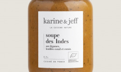 Karine & Jeff - Soupe des Indes - aux légumes, lentilles corail et cumin