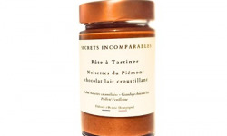 Secrets Incomparables - Pâte à Tartiner Noisette du Piémont IGP Chocolat Lait Croustillant 200g
