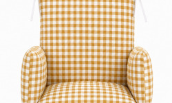 Timouny - Coussin chaise haute universel Vichy curry