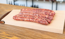 L'Atelier du Loup - SAUCISSE DE SANGLIER PIMENT D'ESPELETTE 80G SV (par 5)