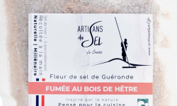 Artisans du Sel - Fleur de Sel de Guérande fumée au bois de Hêtre - 100gr | Artisans du Sel