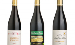 Château Saint Estève d'Uchaux - Coffret Cadeaux "Trio Syrah" Rouge BIO - AOP Côtes du Rhône et Villages - 3 Bouteilles