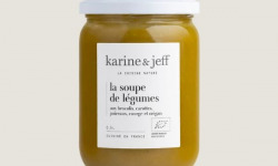 Karine & Jeff - Soupe de légumes - Aux brocolis, carottes, poireaux, courge et origan 50cl