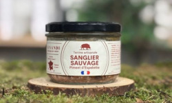 Venandi Sauvage par Nature - Terrine Sanglier Sauvage Français au Piment d'Espelette - 12x180g