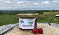 Ferme Sinsac - confiture de framboises 200 grs un produit élaboré sur notre ferme