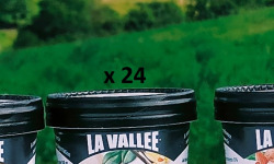 Les Glaces de la Vallée - Coffret Mini crèmes glacées Vanille "la Vallée" 24 pots de 120 ml