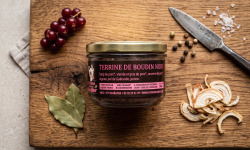 La Ferme du Louvier - Terrine de boudin noir 180 g de porc élevé en plein air