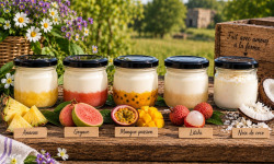 Gaec de l'Elanion - lot de 10 fromages blancs fruits exotiques
