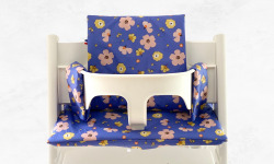 Timouny - Coussin imperméable Fleur, chaise Stokke, Tripp Trapp