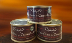 Maison Ramajo - Bloc de foie gras de canard IGP Gers : Lot 3 boites 65g