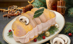 Maison Lascours - [Précommande] Rôti de Chapon farce aux Champignons Forestiers - 2 kg