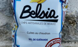 Chips BELSIA - Chips Artisanales (ondulées) au Sel de Guérande - 150g x10