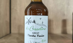 Ferme Joos - Menthe Fraise: sirop bio la Casseline