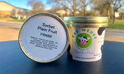 Glaces de Meuse - P'tit Pot - Fraise Sorbet 90gr